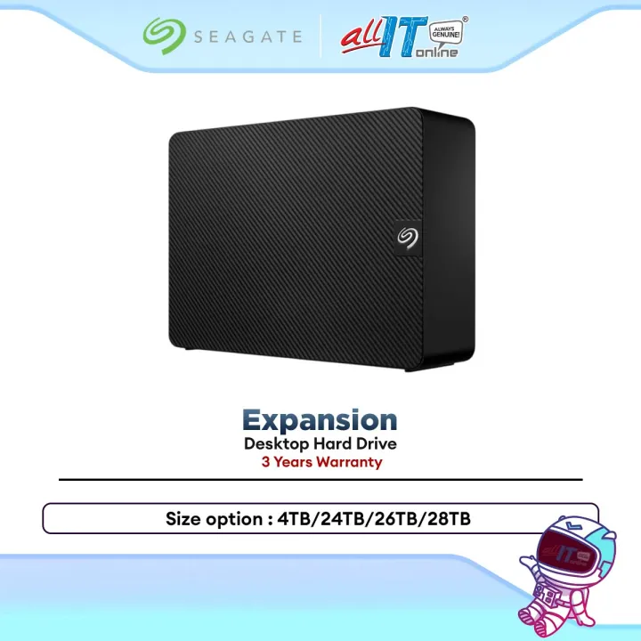 Seagate Expansion Desktop Hard Drive USB 3.0 HDD (4TB / 24TB / 26TB / 28TB)