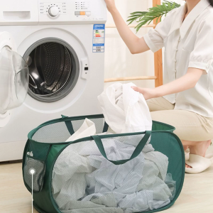 Foldable Laundry Basket with Handles Multifunction Sundries Organizer for Kid Girls Boys Toy Doll Organizer Accessory