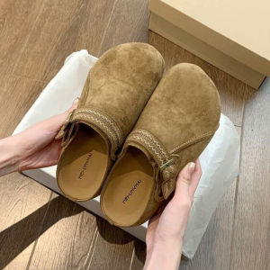 Free Shipping Thick-Soled Retro Slip-On Sandals For Women New Autumn Styles Versatile And Easy To Wear Perfect For Outdoor Use