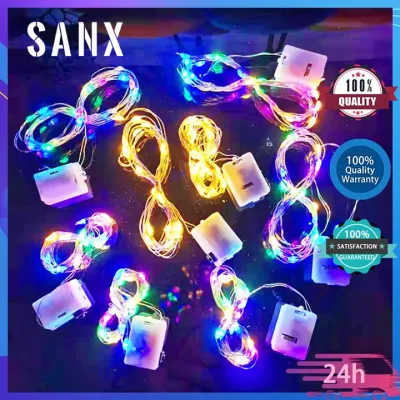 SANX 1M 10LEDs Led Light Fairy Garland Lights Curtain Light lampu hiasan for Room New Years Christmas Lights Decorations Curtains for Home Festoon