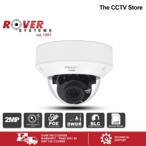 Rover Systems 2MP 1080P E-Series IP Dome Varifocal Indoor Security CCTV Camera Motorized zoom lens
