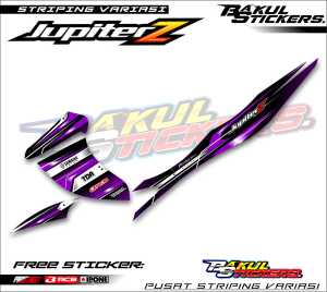 STRIPING VARIASI MOTOR JUPITER Z BURHAN RACING BOY / STICKER LIST VARIASI YAMAHA JUPITER Z BURHAN