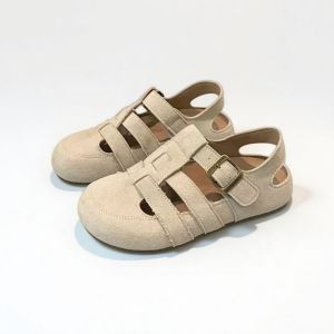 2026 Summer New Versatile Soft Sole Breathable Hollow WomenS Shoes Closed-Toe Height-Increasing Roman Sandals For Women