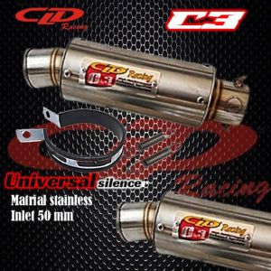 termurah Knalpot CLD Racing C3 Bulat Honda Beat Scoopy Vario