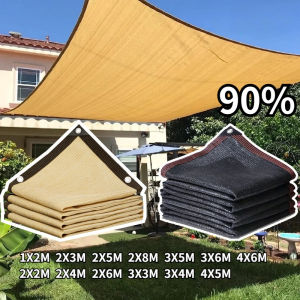 90% Paranet Hitam Jaring Paranet Pelindung Sinar Matahari SunShade Net Anti UV Multi Ukuran Untuk Rumah Kaca/Taman/Outdoor