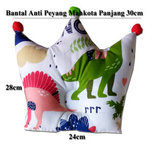 Bantal Bayi Anti Peyang Mahkota Crown Bahan katun Pom-Pom Baby cloud pillow-Vegasus Store(COD)