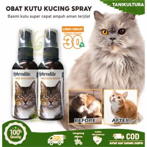 OBAT PEMBASMI KUTU KUCING AMPUH SPRAY AMAN DIJILAT SEMPROTAN ANTI KUTU KUCING DAN TELURNYA 60ML