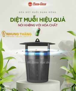 Đèn Bắt Muỗi Rạng Đông - Máy Bắt Muỗi Thông Minh Rạng Đông DBM01 Không Tạo Mùi Không Gây Ồn An Toàn -Bảo Hành 24 Tháng