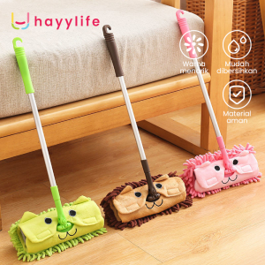 Cleaning Tools Pel lantai Dengan Bahan Microfiber Model Kartun Cute Lucu Untuk Anak Melakukan Pekerjaan Rumah Tangga SK-AFC1100