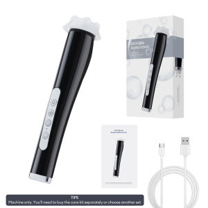 Foreverlily ปากกาฟองอากาศออกซิเจน CO2แบบพกพาเครื่องนวดหน้าชาร์จไฟได้ทำความสะอาดเซรั่มที่สมดุลปากกาอินพุตต่อต้านริ้วรอยอุปกรณ์ครีมแต่งหน้าเสริมสวย