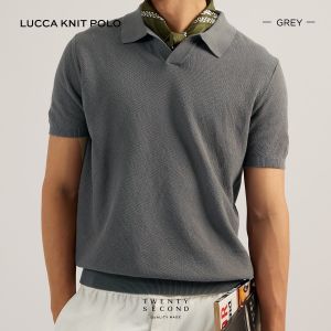TWENTYSECOND เสื้อโปโลแขนสั้นผ้า Knit รุ่น Lucca Knit Polo