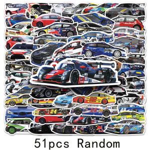 สติกเกอร์ติดรถแข่งของเล่น JDM 51ชิ้นสติกเกอร์กราฟฟิตีแบบทำมือโทรศัพท์กระเป๋าแล็ปท็อปไดอารี่กีตาร์ของเล่นเด็กรูปลอกติดรถยนต์