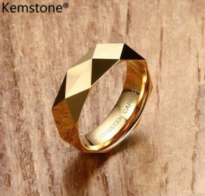 Kemstone Fashion 6mm Tungsten Steel Ring for Men