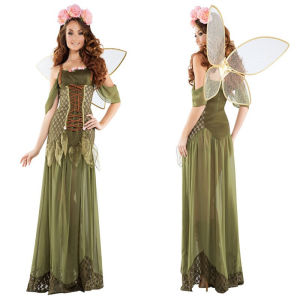 New Halloween Costume Forest Green Elf FARCENT Princess Angel Costume DS Performance Costume Factory Wholesale