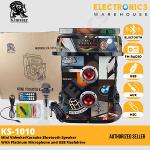 The Kimstar KS-1010 Super Heavy Duty Karaoke (w/o TV) Set Large Size Bluetooth Speaker with Microph