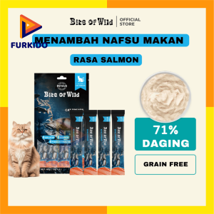 Bite of Wild Creamy Cat Treats 60 Gr (15 Gr x 4 pcs) / Snack Kucing