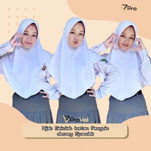 Hijab Sekolah Instan Penguin Jersey Spandek