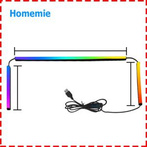 USB RGB LED Strip for Gaming Monitors RGB Backlight for PC Gaming and Home Theater Setup