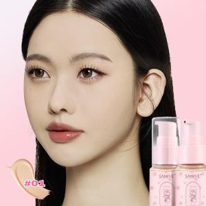 All Day Matte Foundation SANIYE Tambah Rose Essence Tahan Lama 4 Warna R6005