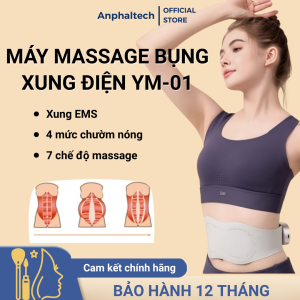 Đai Massage Giảm Mỡ Bụng Xung Điện EMS YM-01 Máy Giảm Mỡ Bụng Mát Xa Bụng Xung Điện Chườm Nóng Đánh Tan MỡSăn Chắc Da