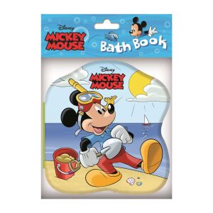 Disney Mickey Mouse & Friends Bath Book Shaped Waterproof Story Book For Toddlers to Play & Read