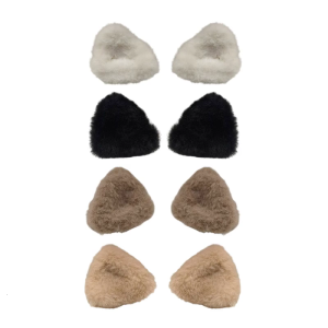 Fashionable Plush Cats Ear Hair Clips Soft Plush Cats Ear Hair Clips Eye Catching Hair Decoration For All Occasion