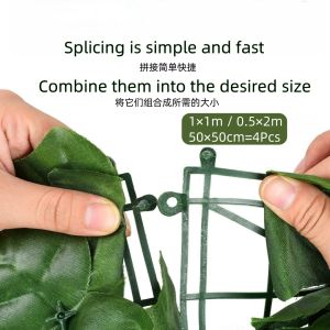 [MOLEN] 1*3M/1*5M Garden Fence Artificial Fence Leaf Faux Lvy Net Outdoor Plant Sun Shade Fence Privacy Screening Balcony Garden Courtyard  Plant Rattan fence