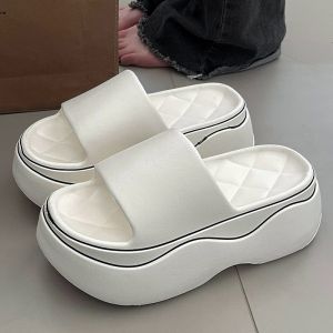 Free Shipping WomenS Thick-Soled Height-Increasing Slippers New Summer Style High-Heeled Non-Slip For Indoor And Outdoor Wear EVA Sandals