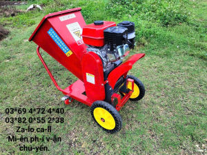 Máy văm cành cây cỏ voi băm Tàu Dừa Băm cành cà phê dọn vườn.... chạy xăng 4 thì