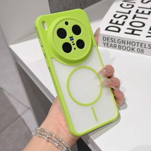 For Magsafe Original Frosted PC Magnetic Phone Case For VIVO X300 X200 S Pro Mini Ultra Heat Dissipation Non-Slip Bumper Cover