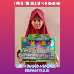 PLAYPAD PIANO PLAYPAD MUSLIM 4 BAHASA PAPAN TULIS IPAD MUSLIM MAINAN EDUKASI ANAK LAYAR SENTUH LED
