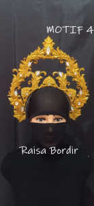 Mahkota Hiasan Kepala Siger Tari Karnaval Motif 4