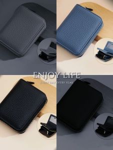 Elegant Leather Short Wallet for Women - Multi-slot Card Holder Zipper Coin Purse Bifold Wallet