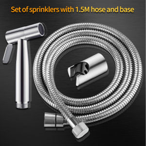 Bidet Sprayer 304 Stainless Steel Spray Shower Set Pressurized Spray Gun Toilet Flushing for Toilet Bathroom