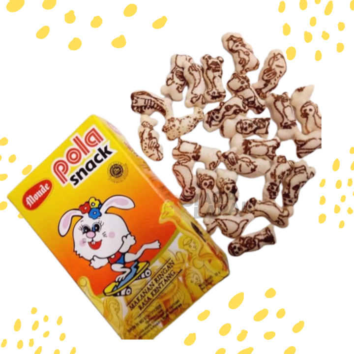 Pola Snack MINI 25gr Monde Biskuit Rasa Kentang