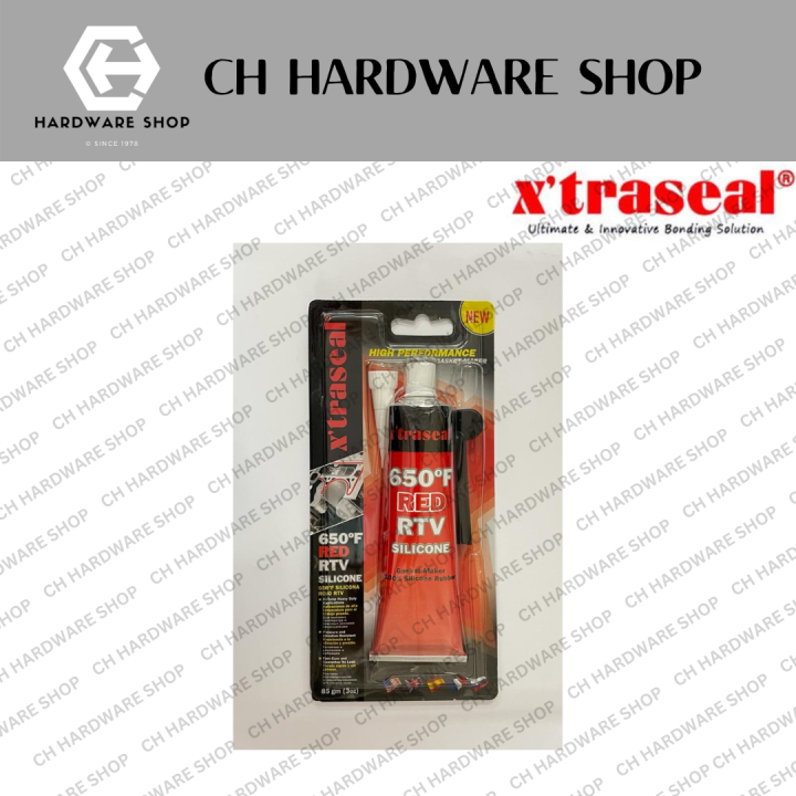 X'TRASEAL 650°F RED RTV SILICONE GASKET MAKER 85G / X'TRASEAL 85GM 650 ...