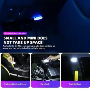 Multifunctional Car Interior LED Touch Light with Adjustable Brightness and Easy USB Charging for Atmosphere Enhancement