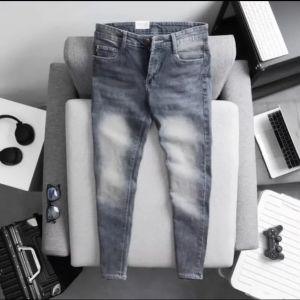 Quần jean nam xám khói chất liệu jean cao cấp vải Jean co giản 4 chiều cực đẹp chuẩn from ôm dáng skinny sang trọng MS866