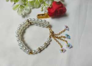 Hijabnur1 -   Gelang Tasbih Mutiara Aestethic 33 Butir Handmade