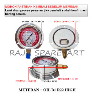 MOB2H OIL PRESSURE GAUGE / PENGUKUR TEKANAN / METERAN + OIL B1 R22 HIGH