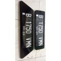 Cover Plat Nomer Mobil Acrylic Jazz RS Custom ( Sepasang ). 