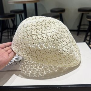 Hollow Out Design Womens Beret Reversible Fashion Style Artist Hat Thin Design Korean Style Hollow Out Beret Summer Season H260729