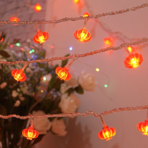 cny decoration 2024 lantern led 中国新年春节装饰灯笼 led lanterns chinese new year decoration cny decoration 2024 led light for room 4x0.6m lampu led hiasan langsir 100/89/40/20 LEDs led strip lighting 4x0.6m Curtain lights AA battery/USB plug/220V UK p