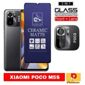 PAKET 2 INC 1 TEMPERED GLASS MATTE CERAMIC ANTI BLUE FOR XIAOMI POCO X5 PRO 5G / POCO F5 / XIAOMI POCO X5 5G / POCO M5S MATTE CERAMIC ANTI PECAH
