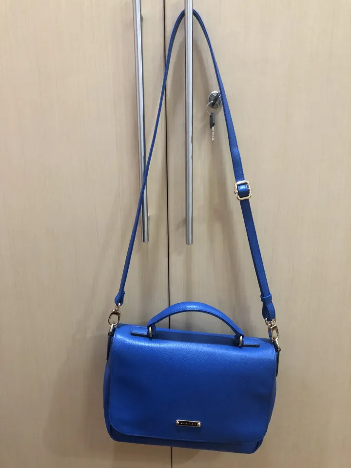 Anne Klein blue crossbody bag authentic Authentic Canvas Stripe