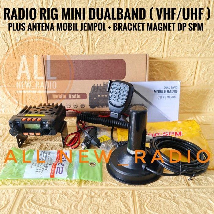 RADIO RIG MINI DUALBAND WEIRCOM REDELL DAN ANTENA BRACKET MAGNET MOBIL ...