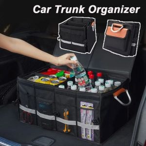 AKZDXE Large Capacity Car Trunk Organizer Oxford Cloth Foldable Storage Organizer Durable Portable Car Storage Box