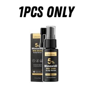 KORMESIC 5% Minoxidil with Biotin Shampoo & Scalp Serum Set - Activates Hair Follicles Prevents Hair Loss Strengthens Roots Promotes Growth - Buy 1 Take 1 Offer Haircare Oil Restore