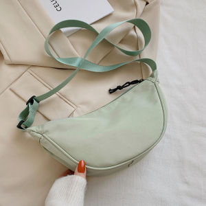 Womens Bags Dumpling Bag Simple Shoulder Solid Color Fashion Sling Bag Large Capacity Underarm Bag Textured Stone Pattern Handbag | Cute Baby