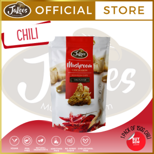 JA Lees Mushroom Chicharon 150g Chili Flavor (1 pack) Snack Food/Grocery Package